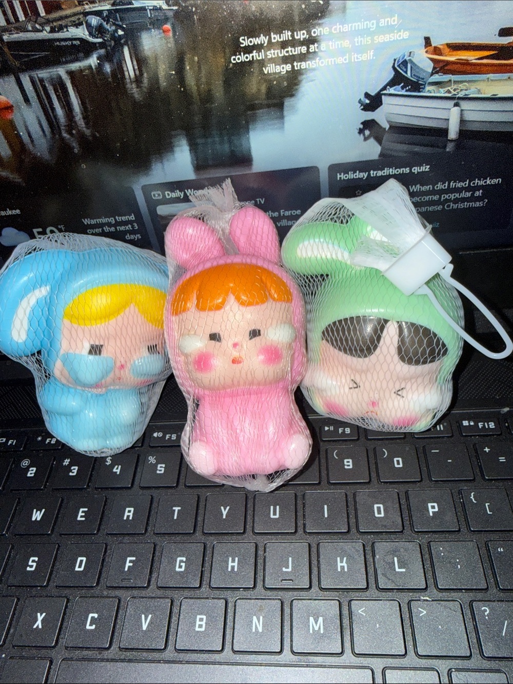 Crybaby Powerpuff Girls sitting squishies